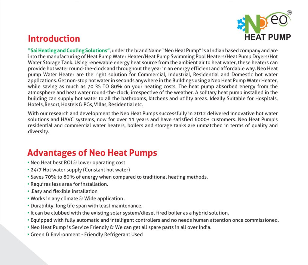 Supreme Solar Heat pump